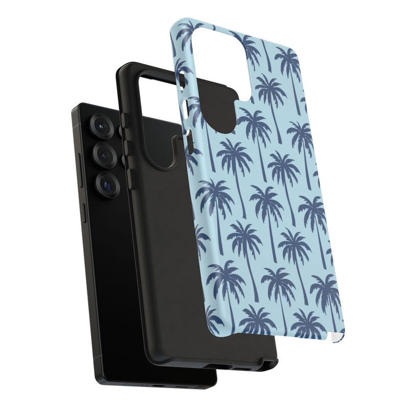Blauw Palmbomenpatroon