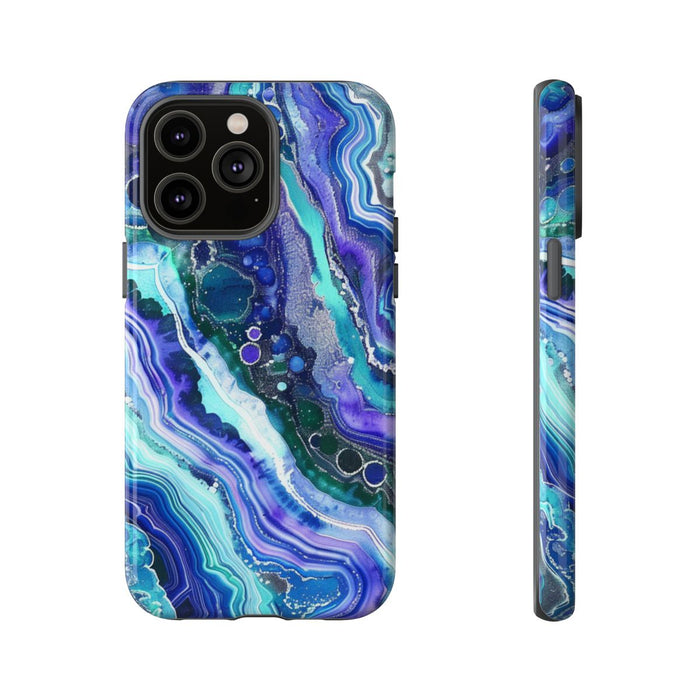 Blauw en Paars Geode-Wervelpatroon