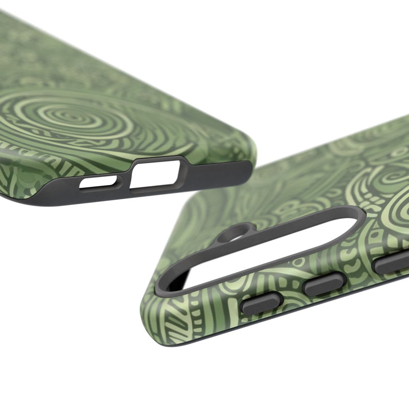 Abstract Groen Tribal Doodle Patroon