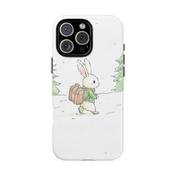 Schattig Konijntje met Rugzak in Winterbos