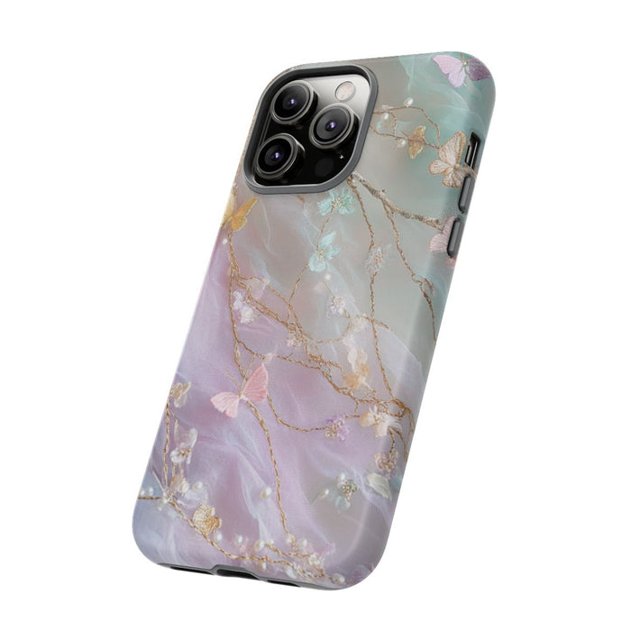 Iridescerende Pastel Vlinders en Rankjes