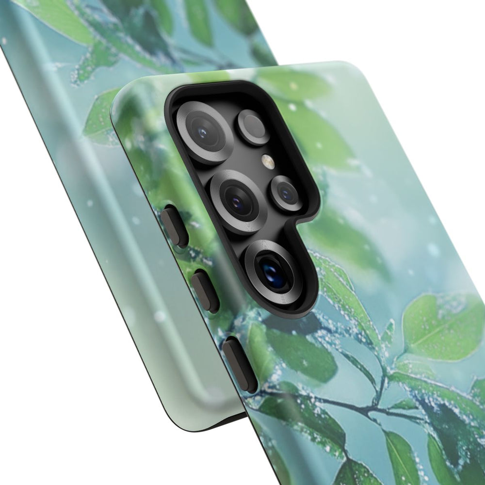 Dauwfrisse Groene Bladeren met Lichtbokeh