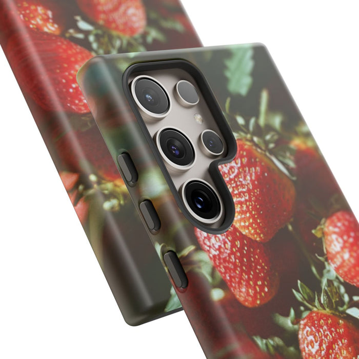 Cinematische Rode Aardbeien in Cluster