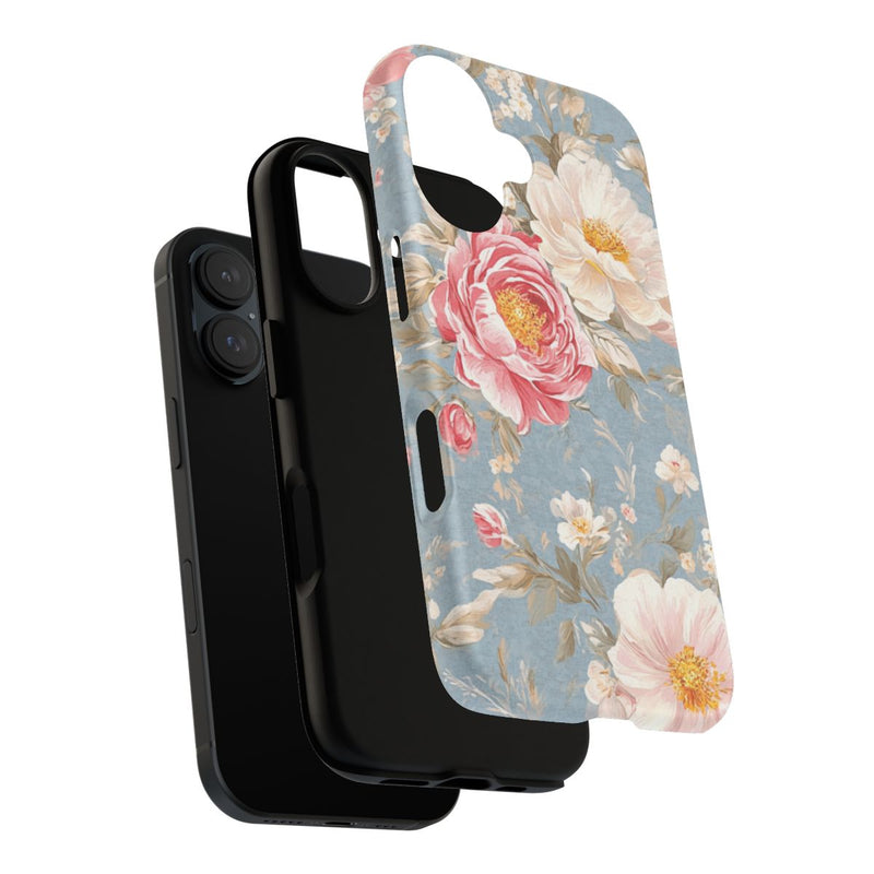 Romantisch Roze-Wit Bloemenpatroon