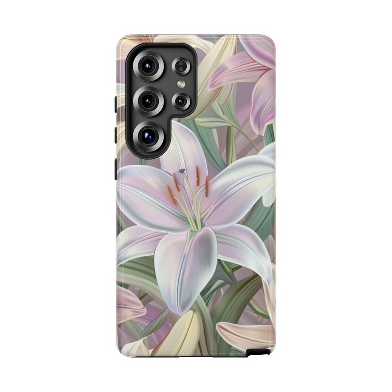 Pastelkleurige Paaslelies Bloemenpatroon