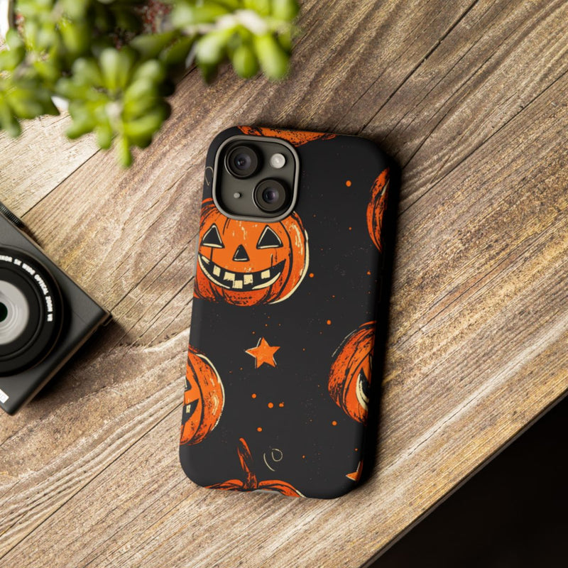 Grunge Halloween Pompoenenpatroon