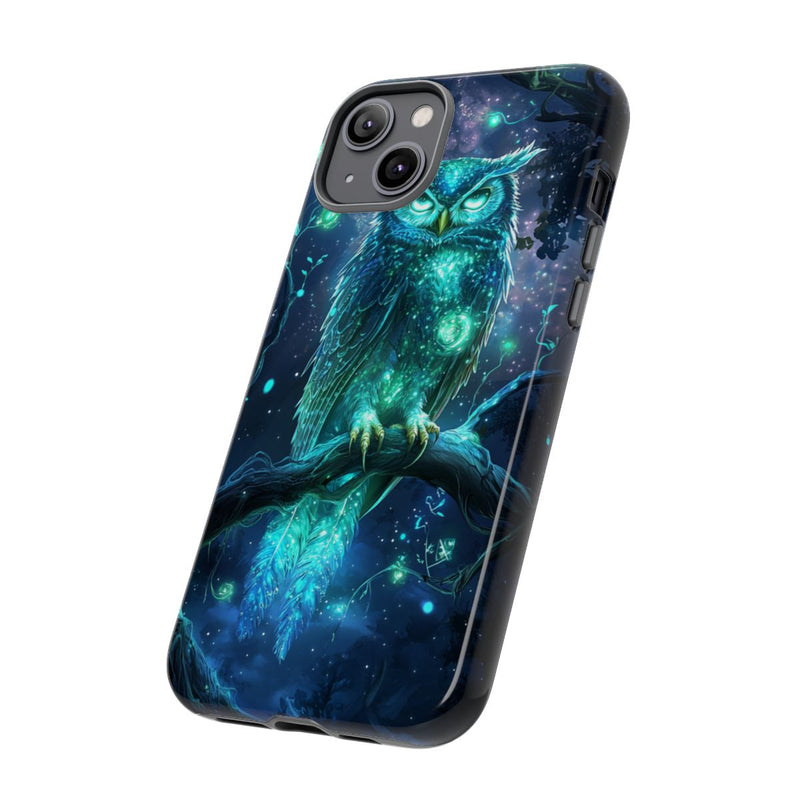 Glinsterende Mystieke Uil op Tak