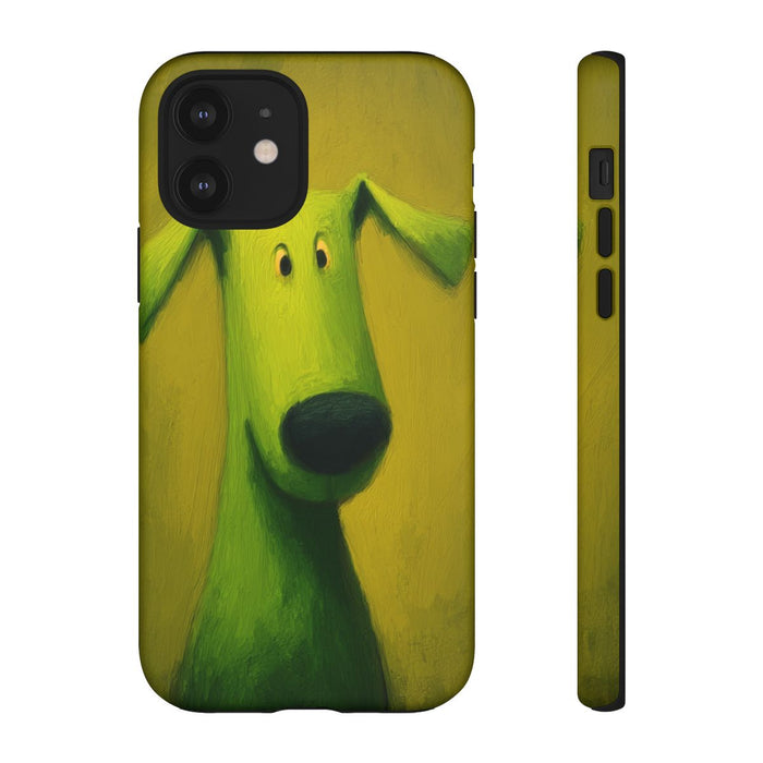 Groene Hond Matte Stevige Hoesje