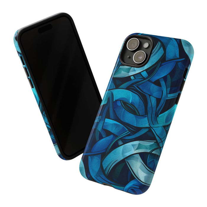 Blauw Keltisch Knoopmotief