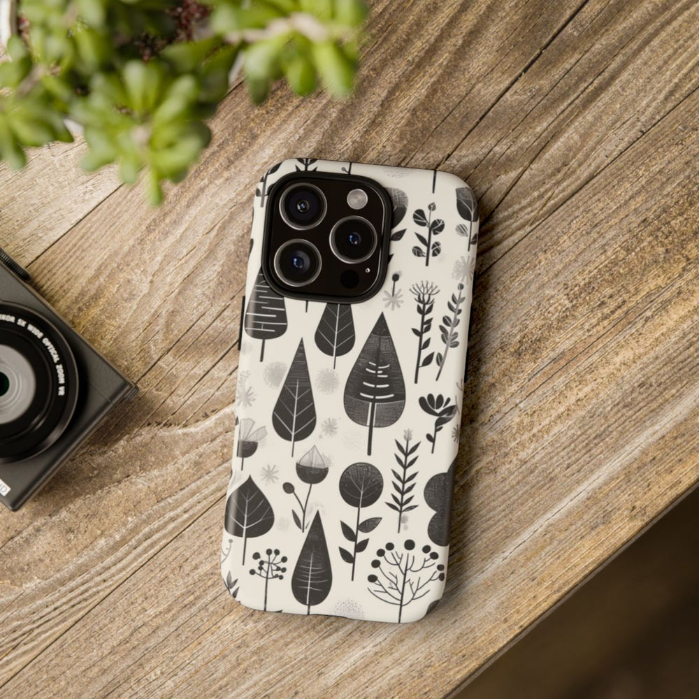 Monochroom Botanisch Patroon