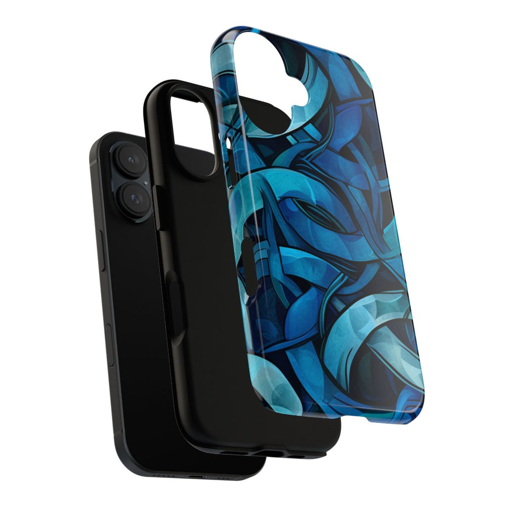 Blauw Keltisch Knoopmotief