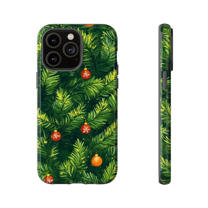 Kerst Dennentakken met Versieringen