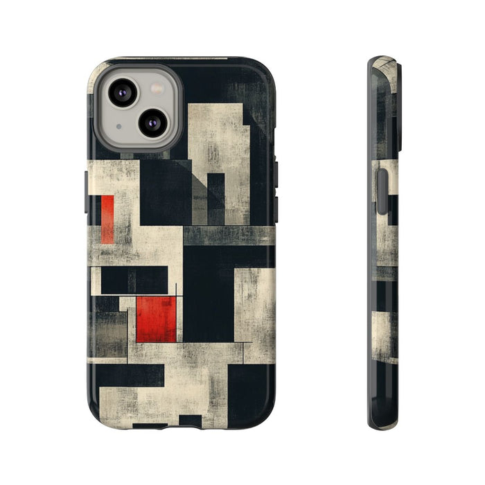 Abstract Geometrisch Patroon met Rode Accenten