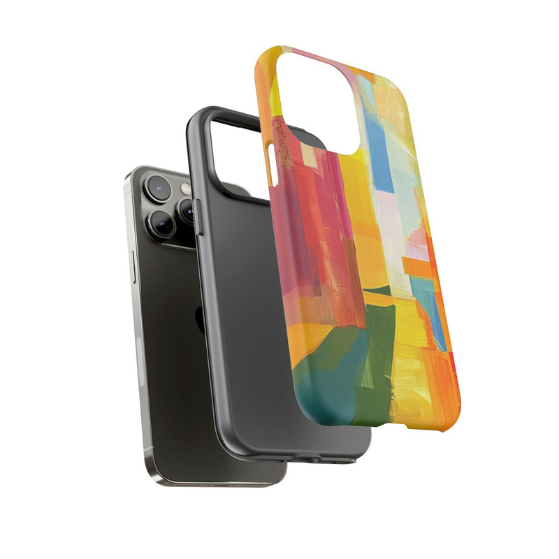 Abstracte Kleurrijke Penseelstreken