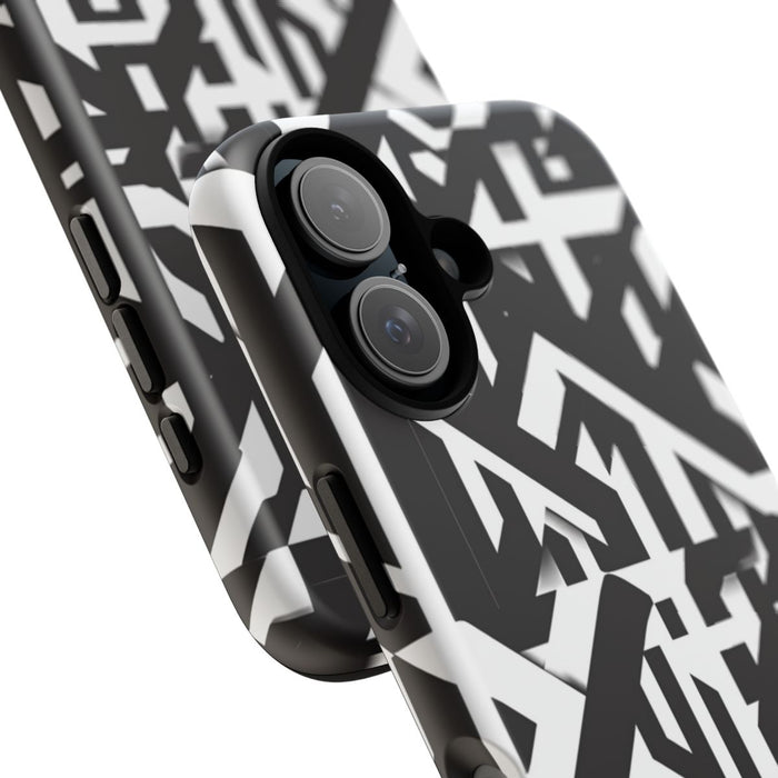 Zwart-Wit Geometrisch Patroon
