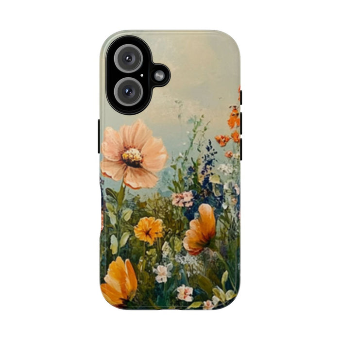 Schildering van Wildbloemenveld