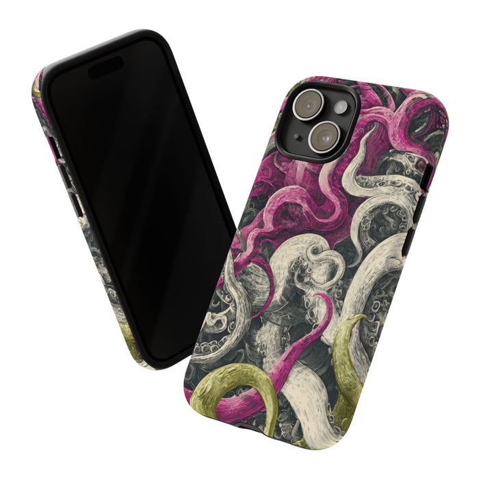 Gedetailleerd Tentakelpatroon met Wervelende Swirls