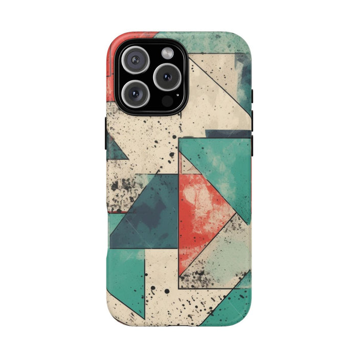 Abstract Geometrisch Patroon in Gedempte Kleuren
