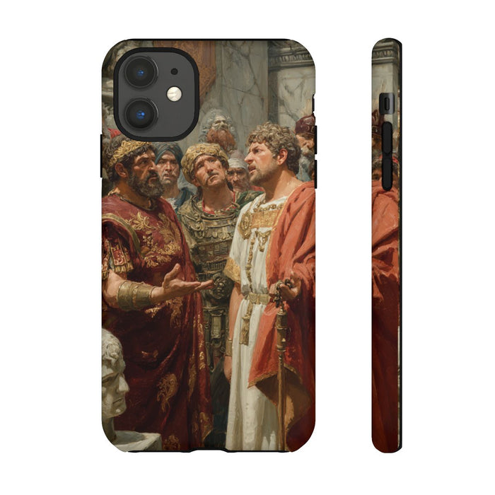 Koninklijke Hofscène met Adellijke Figuren