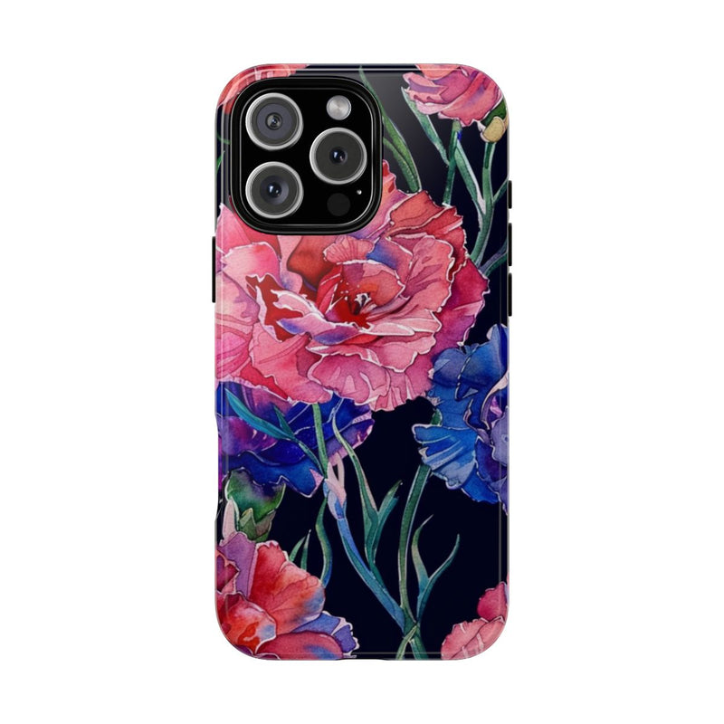 Aquarel Anjers Bloemenpatroon