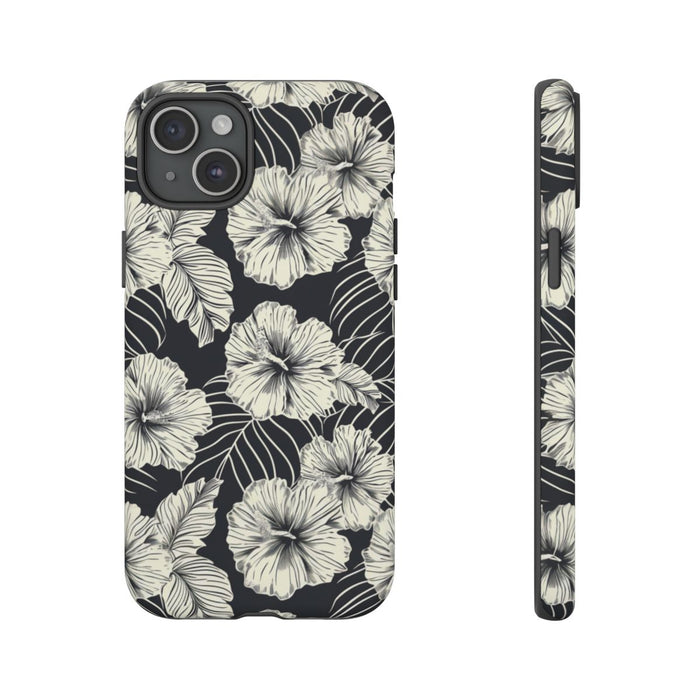 Monochroom Bloemenpatroon
