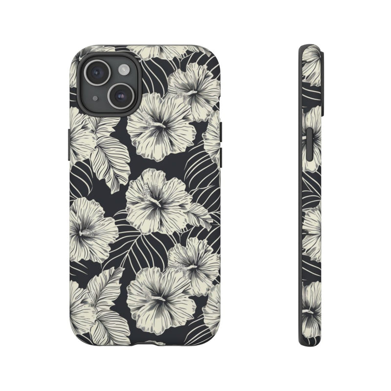 Monochroom Bloemenpatroon