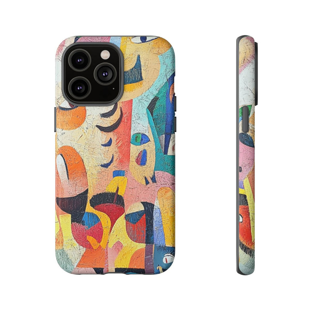 Abstracte Gezichten en Vormen in Heldere Kleuren