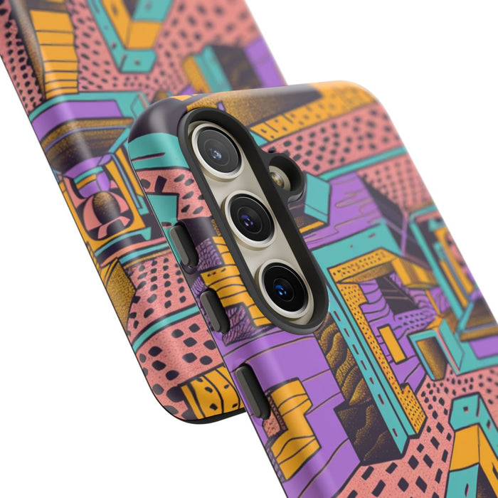 Geometrisch Abstract Patroon met Dieptewerking