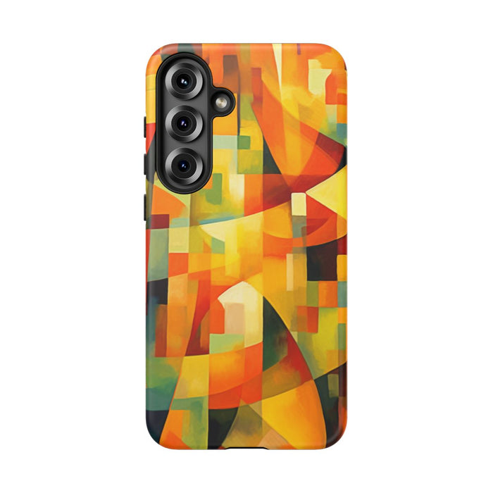 Abstracte Geometrische Vormen in Warme Kleuren