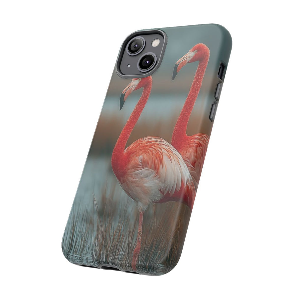 Drie Flamingo’s in Moerasland
