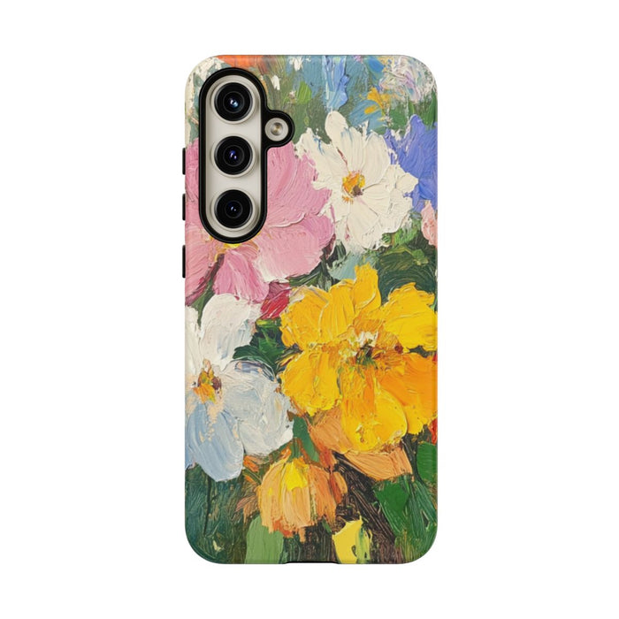Kleurrijk Olieverfschilderij met Bloemenboeket