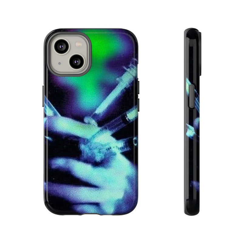 Gloeiende Hand met Spuiten