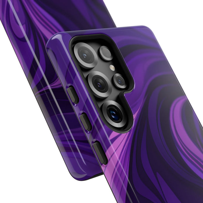 Paarse Abstracte Golfpatroon