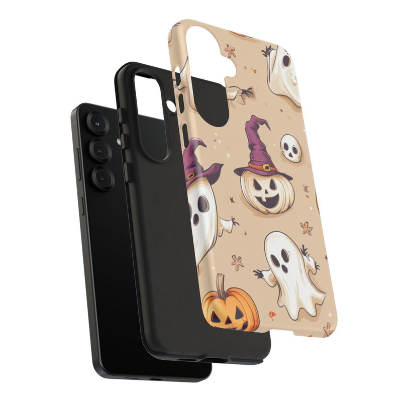 Schattige Halloween Geestjes en Pompoenen Patroon