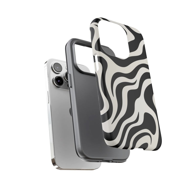 Zwart-Wit Abstract Zebra-Patroon