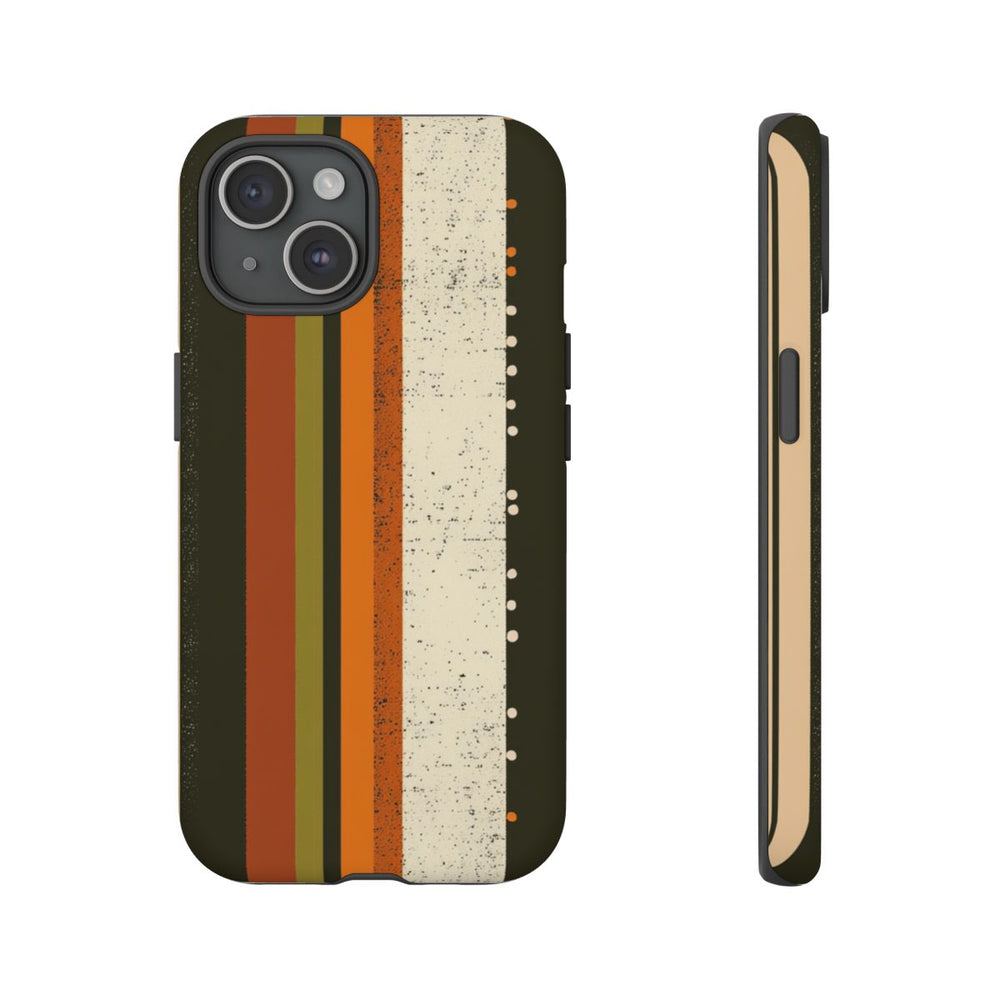 Retro Verticale Strepen en Stippenpatroon