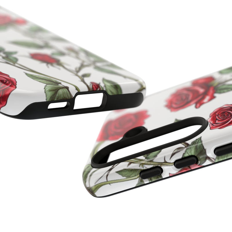 Rode Rozen Botanisch Patroon