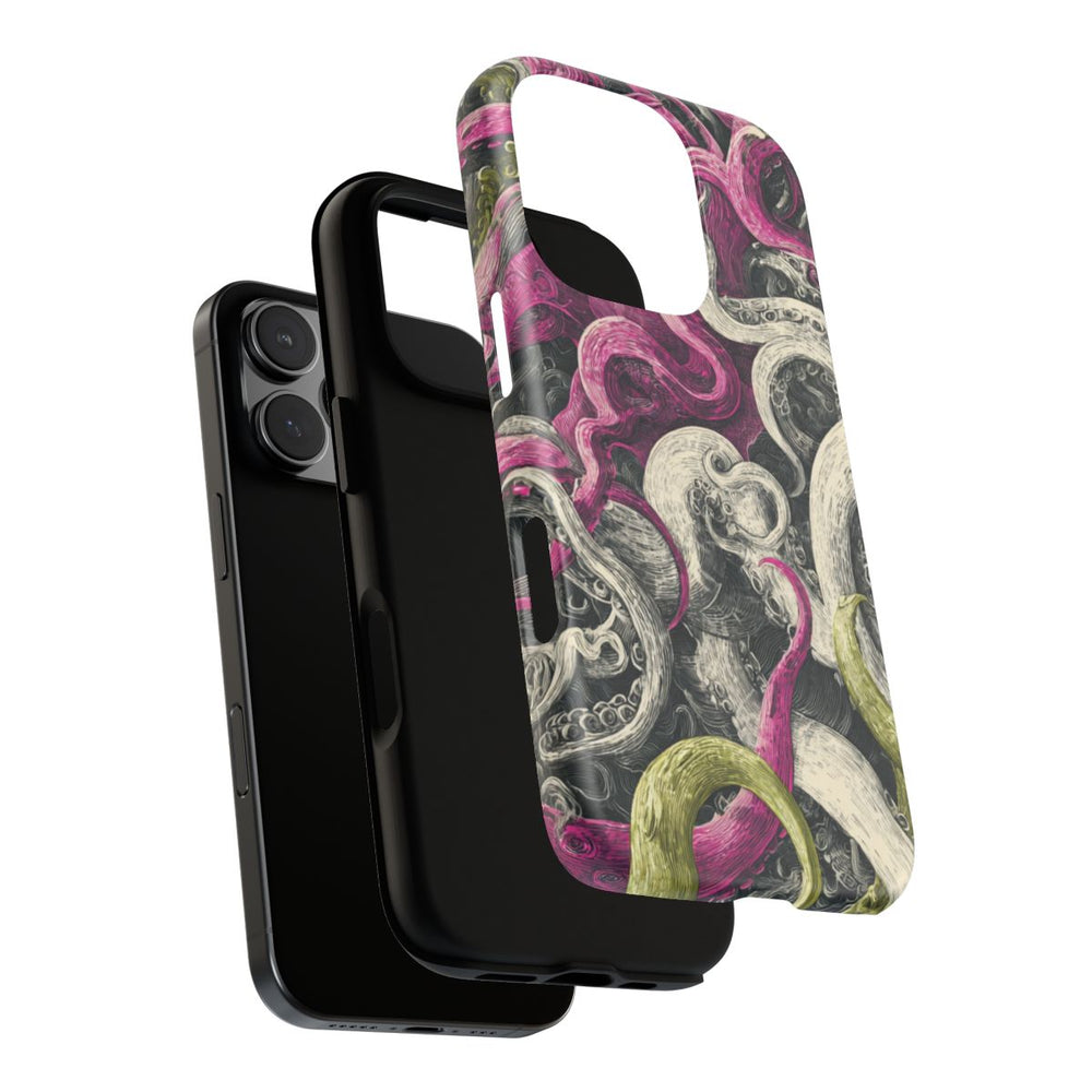 Gedetailleerd Tentakelpatroon met Wervelende Swirls