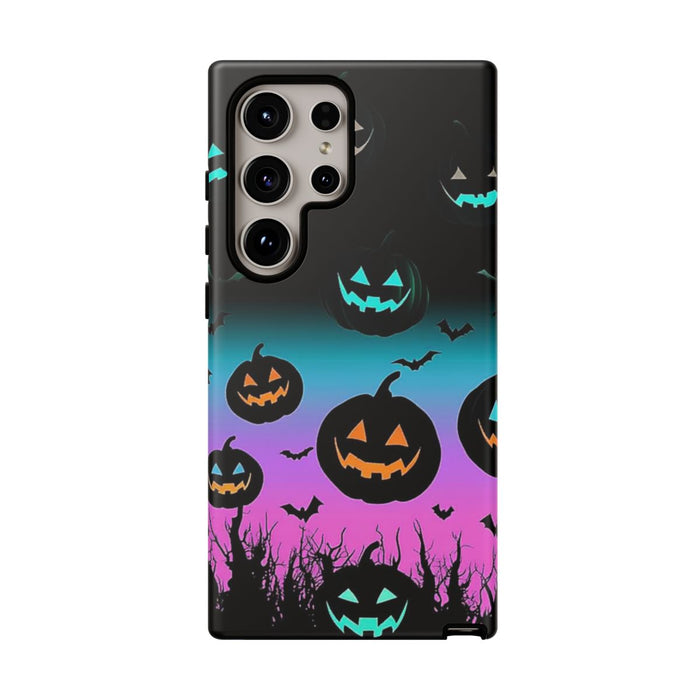 Gloeiende Halloween Pompoenen en Vleermuizen