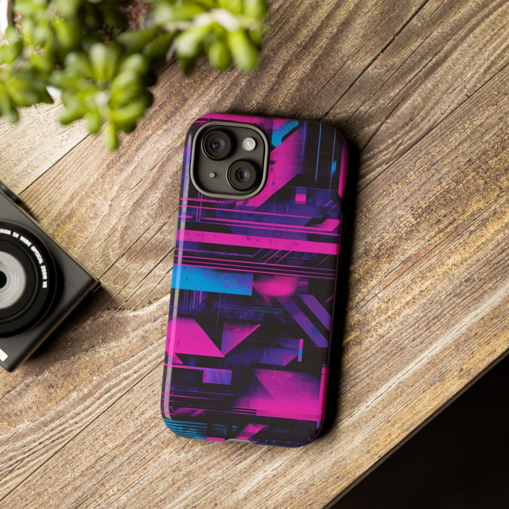 Neon Geometrisch Abstract Patroon