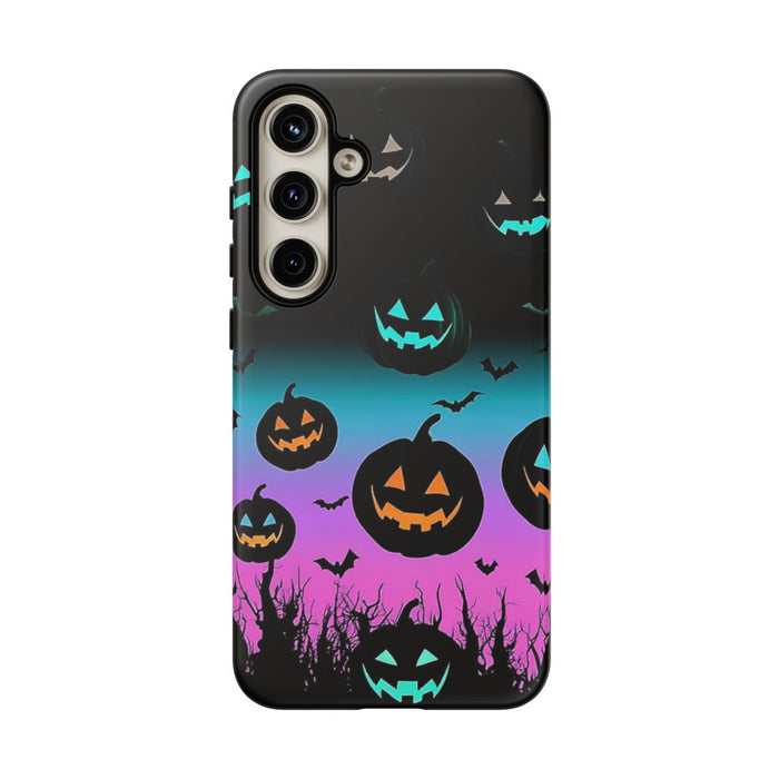 Gloeiende Halloween Pompoenen en Vleermuizen