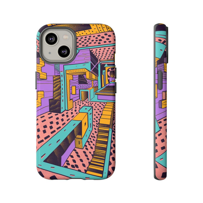 Geometrisch Abstract Patroon met Dieptewerking