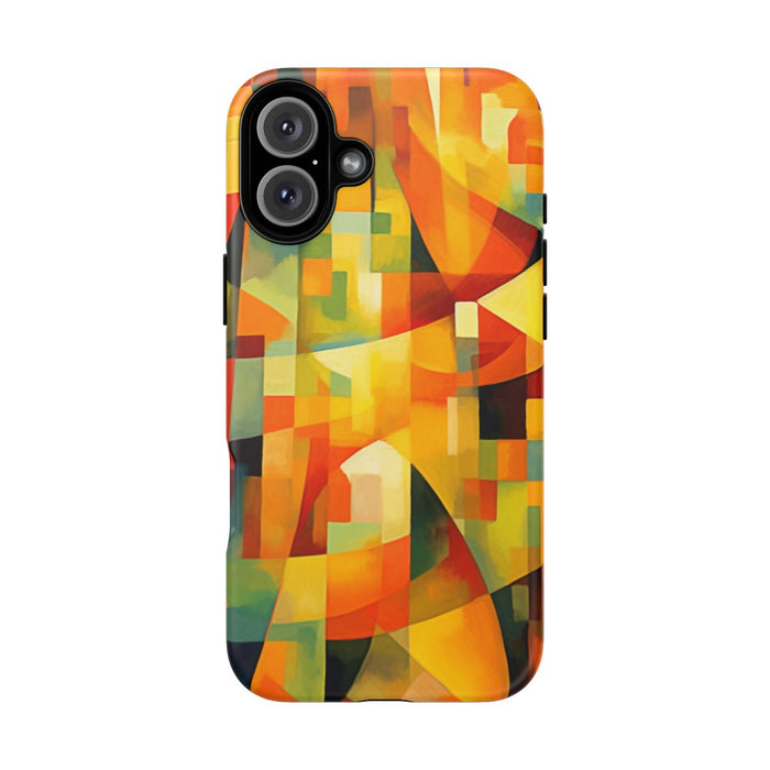 Abstracte Geometrische Vormen in Warme Kleuren