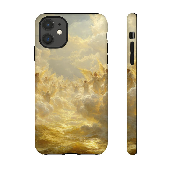 Gouden Engelen Tussen Wolken en Licht