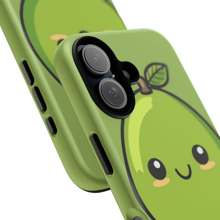 Schattige Groene Avocado in Cartoonstijl