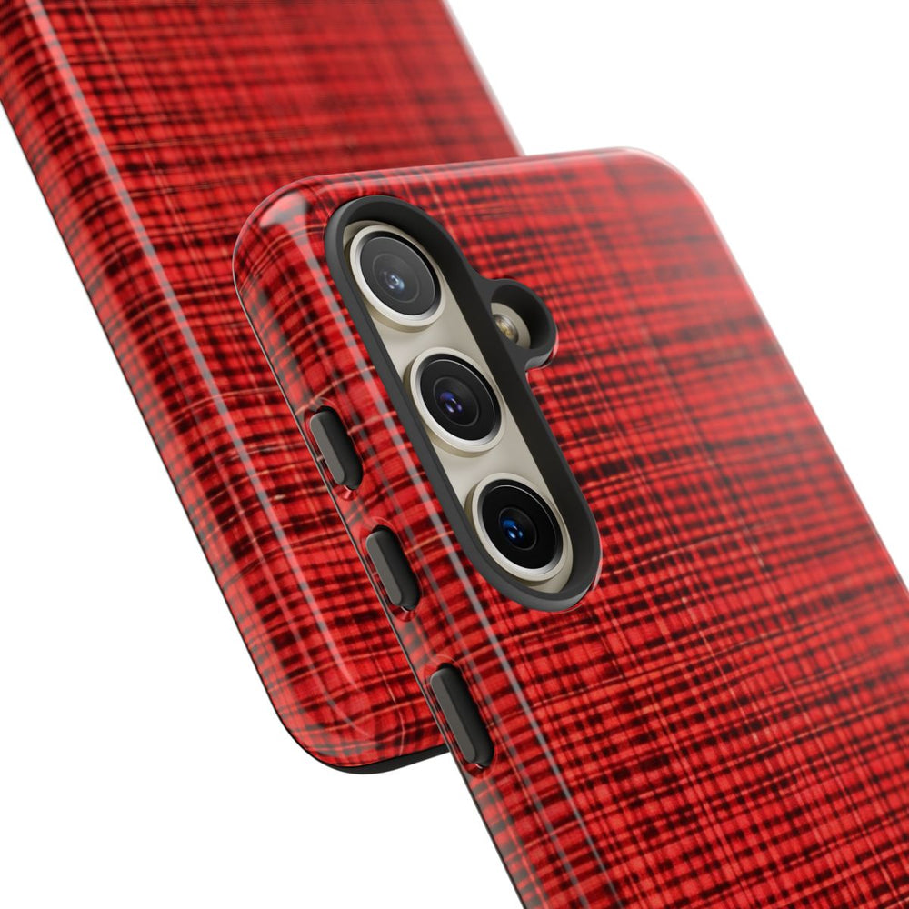 Rood Geruit Textielpatroon