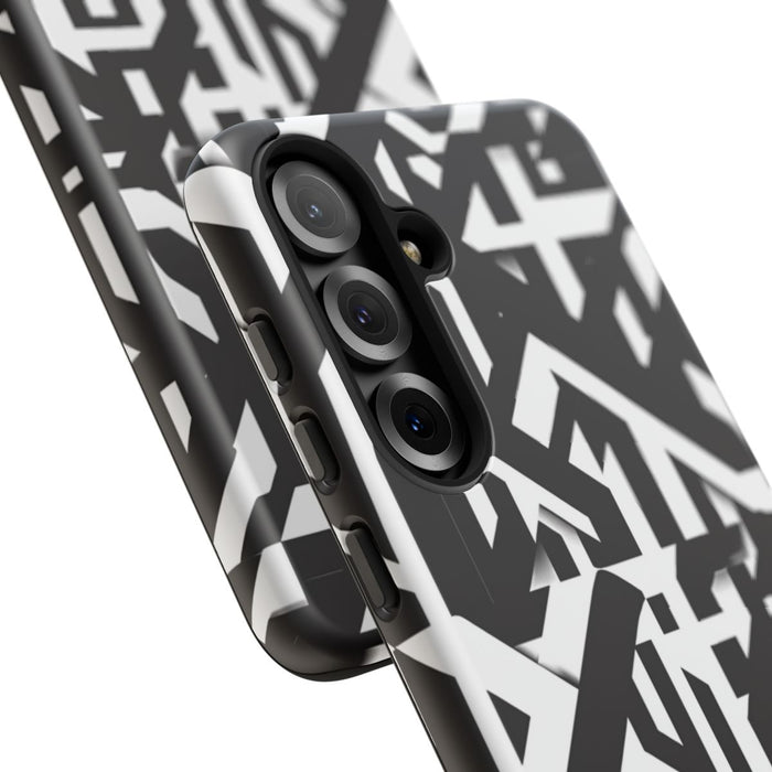 Zwart-Wit Geometrisch Patroon