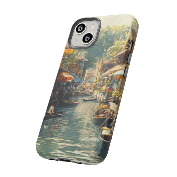 Levendige Watermarkt aan het Kanaal