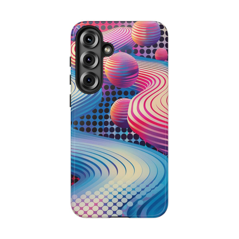 Kleurrijke Abstracte 3D-Golven en Bollen