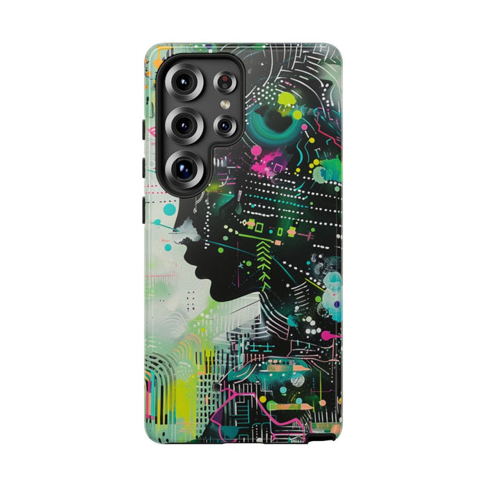 Abstract Neon Geometrisch Profiel